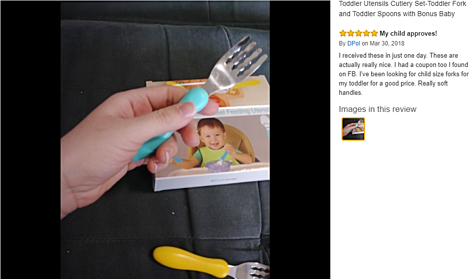 Toddler Stainless Fork And Spoon Set